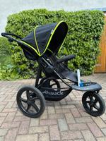 hauck Kinderwagen Runner, Dreirad Buggy in Schwarz/Neon Grün Sachsen-Anhalt - Wolfen Vorschau