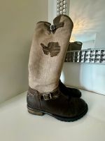 NAPAPIJRI Stiefel Leder/Stoff braun beige 38 Rodenkirchen - Sürth Vorschau