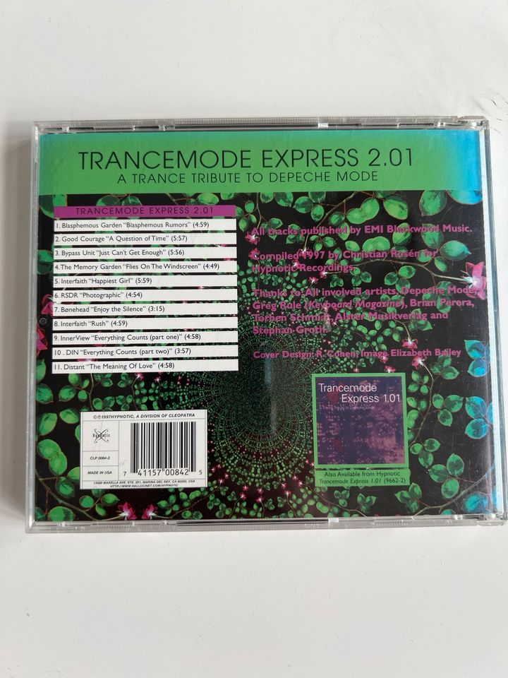 Cd trancemode Express 2.01 a Trance Tribute to depeche mode in Bielefeld