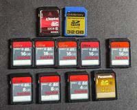 Konvolut von 11 SD-Cards - Markenware - teilweise nur 1x genutzt Östliche Vorstadt - Steintor  Vorschau