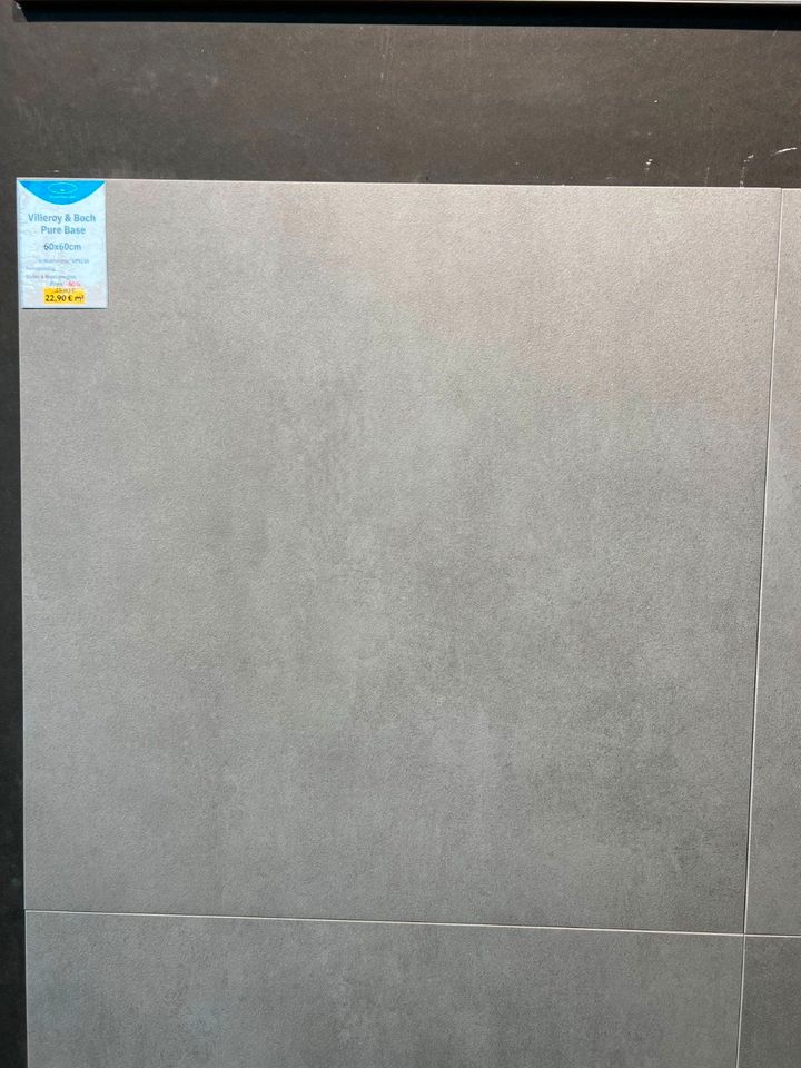 *ANGEBOT* Villeroy & Boch Pure Base 60x60 Grau Matt Fliese in Weiterstadt