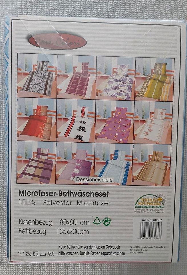 Microfaser- Bettwäsche- Set  1,35 x 2,00 m in Faßberg