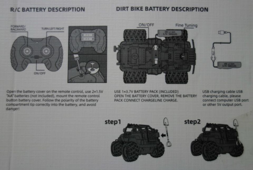 Jeep + Fernbedienung + USB-Ladekabel, neu in Rümmingen