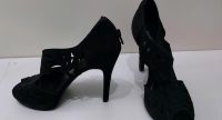 Schwarze offene Highheels schwarz Velour, Gr. 37 Graceland Hessen - Wölfersheim Vorschau