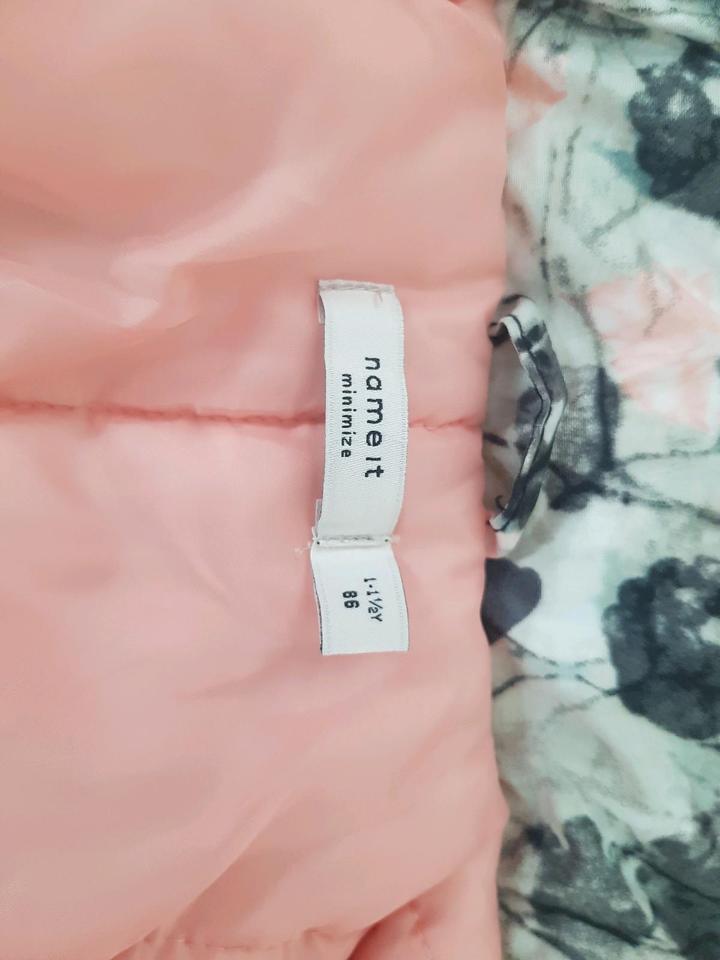 Name IT Jacke Gr. 86 Übergangsjacke gefüttert Blumenmuster in Kempen