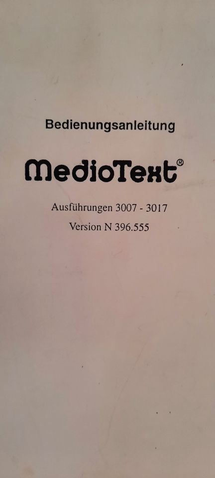 MedioText MT 32007 Laufschrift, rot, TOP! in Wachtberg