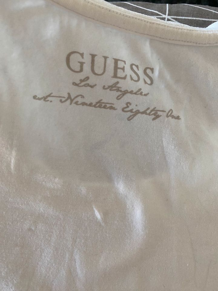 GUESS Damen T-Shirt mit Logo in Weiß Gr.36 in Stuttgart