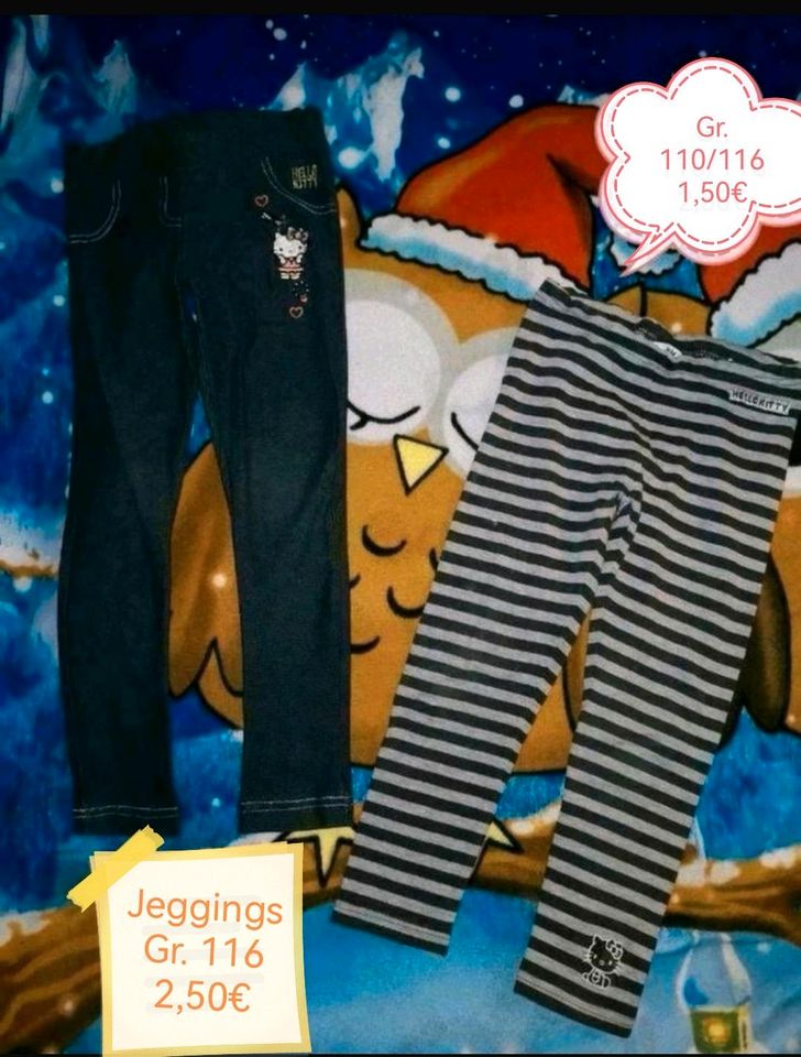 Leggings Jeggings Gr. 110 + Gr. 116 Monster High Hello Kitty in Heidelberg