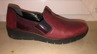 Rieker Halbschuh Gr.40 weinrot Keilsohle Bayern - Großheubach Vorschau