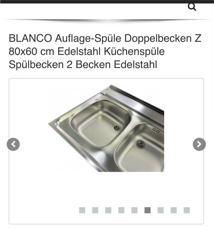 BLANCO Auflage-Spüle Doppelbecken Z 80x60 cm Edelstahl in Berlin