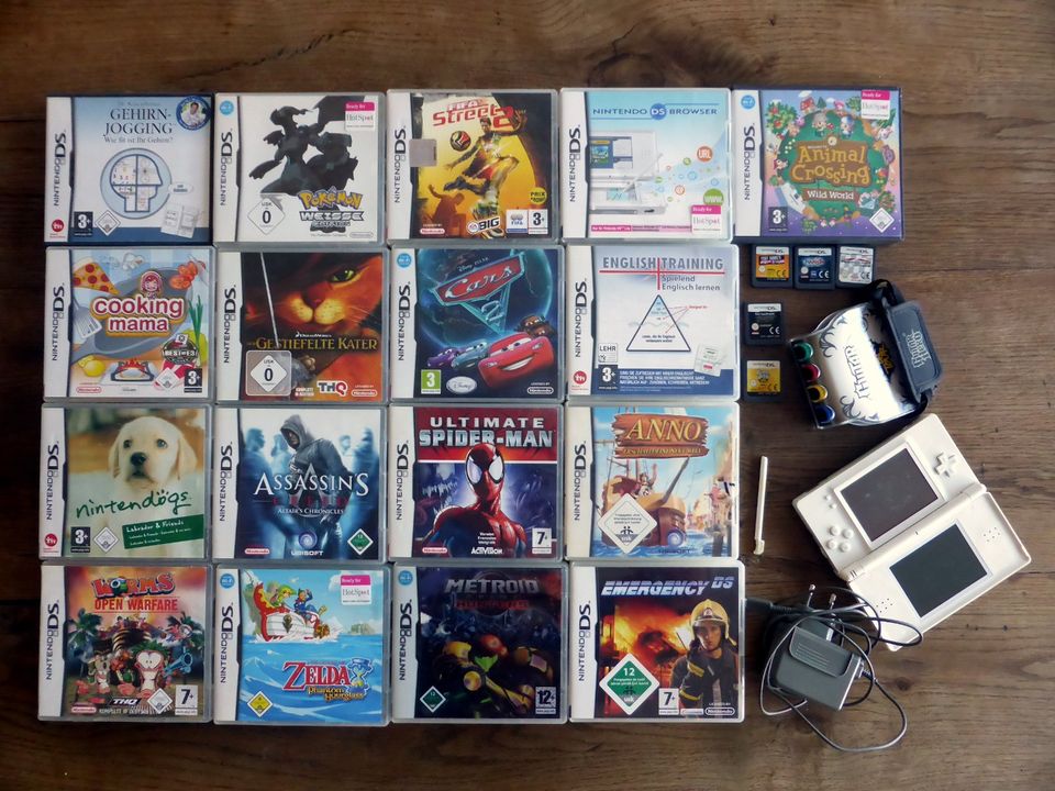 Nintendo DS Spiele, Lite Konsole, Guitar Hero Handhalter in Pleidelsheim