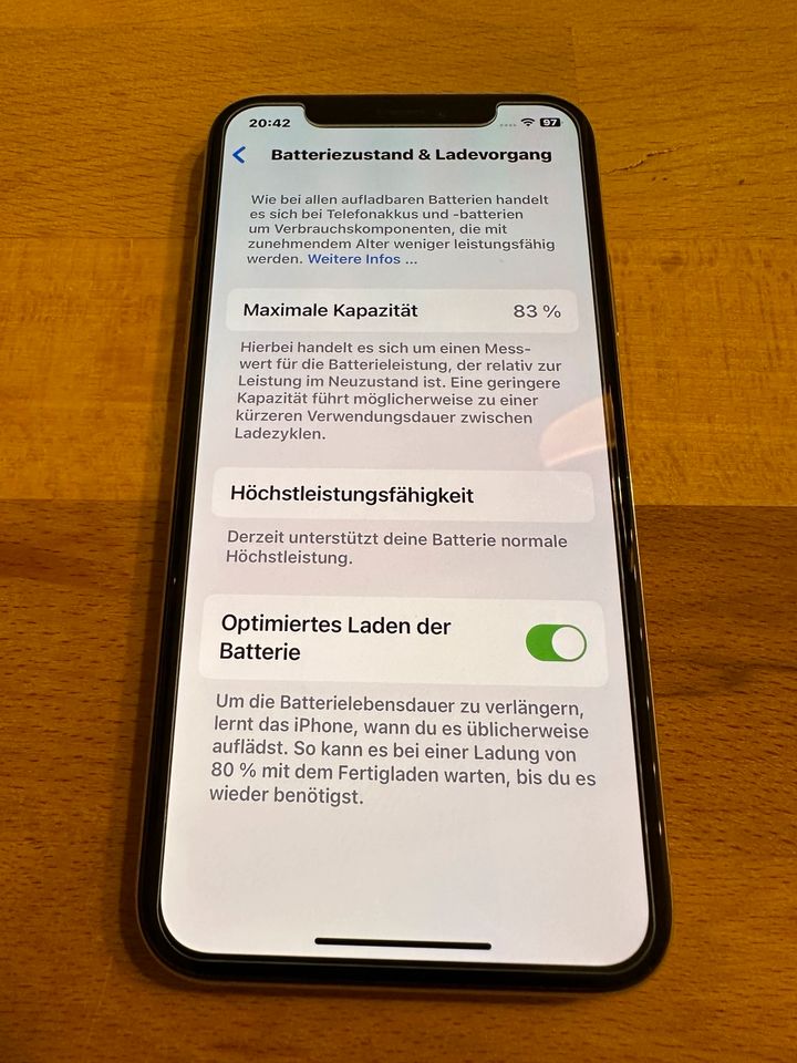Apple iPhone XS 64GB silber - TOP Zustand - OVP - Zubehör in Potsdam