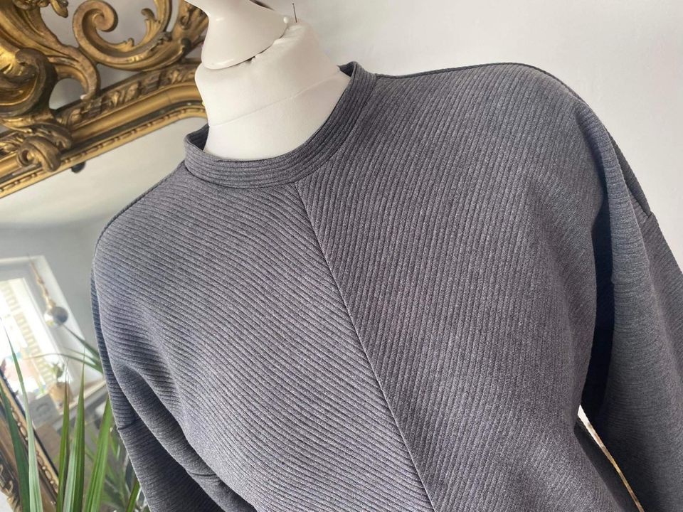 36 de yong Pullover feinstrick Pulli Oberteil grau Strick neu vin in Leverkusen