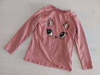 H&M Langarmshirt Katze  Pink 122 / 128 Bayern - Germering Vorschau