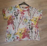 made in Italy Gr. 48 xxxxl bunt Leinen T - Shirt Bluse Hessen - Melsungen Vorschau