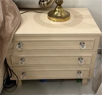 2 Nachtische beige Kristall Schlafzimmer Kommode beige gold baroc Bielefeld - Bielefeld (Innenstadt) Vorschau