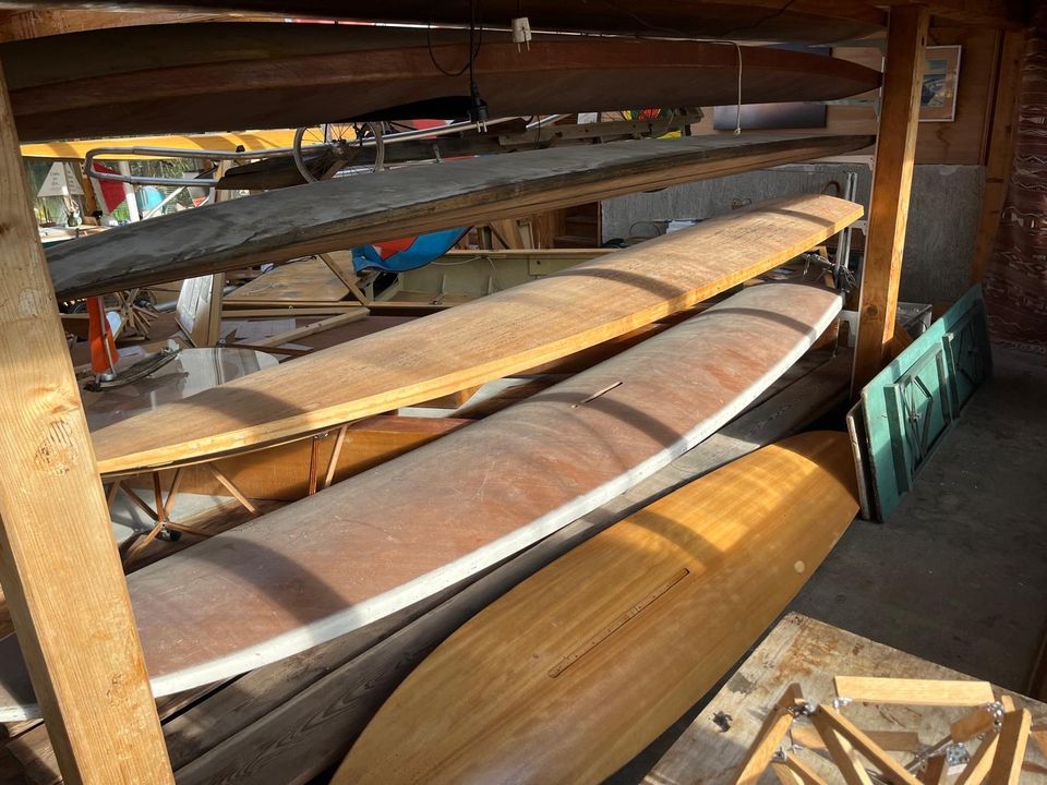 Wunderschöne Holz Surfbretter  Handmade Mahagoni Sperrholz in Pähl