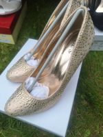 Damen Schuhe Pumps High Heels Gold Strass elegant Kr. München - Taufkirchen Vorschau