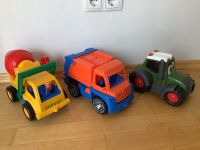 3 Spielfahrzeuge * Betonmischer / Müllauto / Traktor* Hessen - Haunetal Vorschau