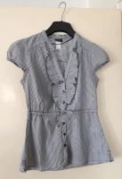 Bluse mit Rüschen blau weiß gestreift, Gr. 36 Bayern - Lichtenfels Vorschau