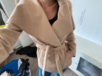 Jacke Wollblazer look Kurzblazer zum binden beige M 38 top Hessen - Limburg Vorschau