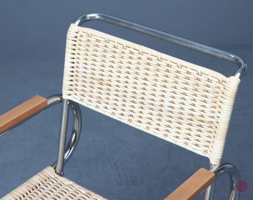 Tecta D40 Freischwinger Bauhaus Natur Rattan Geflecht 1 von 6 TOP in Würzburg