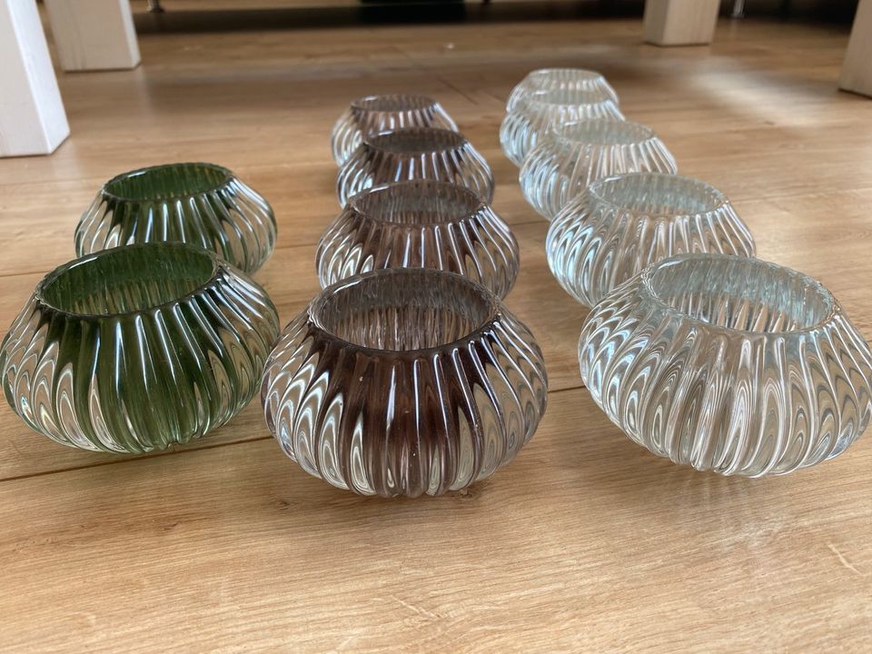 Teelichthalter aus Glas in Kierspe