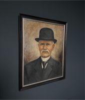 Gemälde Porträt Öl Herr Mann Biedermeier Stil mit Holzrahmen Altona - Hamburg Ottensen Vorschau