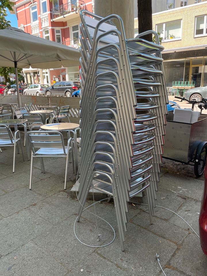 Bolero Aluminium Stuhl 14x komplett neu Terrassen Möbel in Hamburg