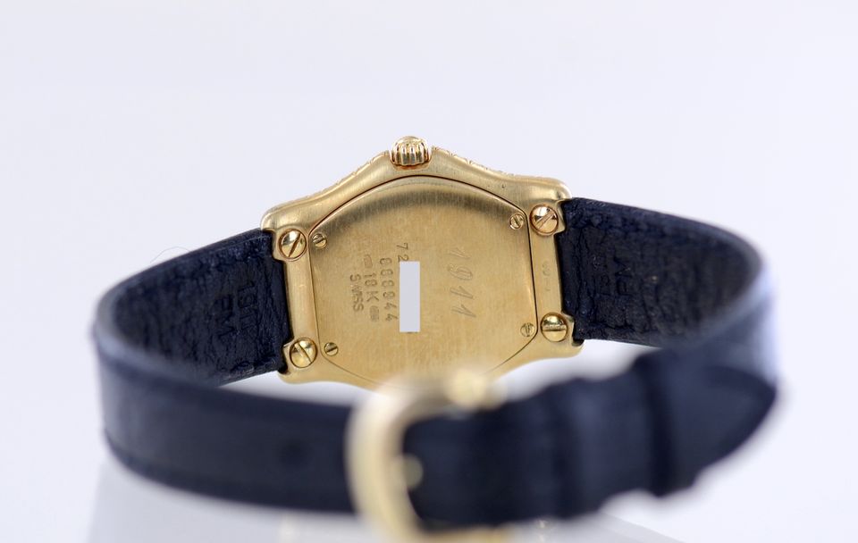 Ebel Uhr 18K Gold 1911 Luxus Lady Onyx Dial Factory Diamond rar in Langenfeld