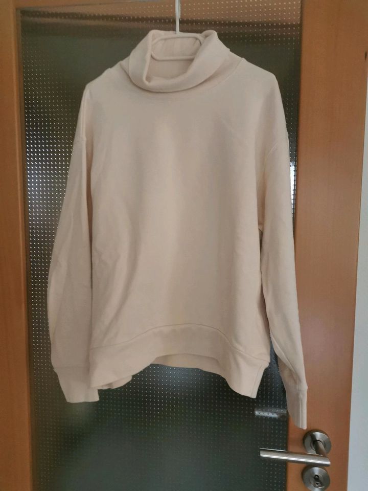 Sweatshirt in Pulliform Rollkragen  "Zara" Gr. L in Marl