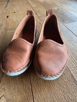 Andrea Conti Leder Slipper Cognac braun 35 Ballerinas Heine Baden-Württemberg - Meersburg Vorschau