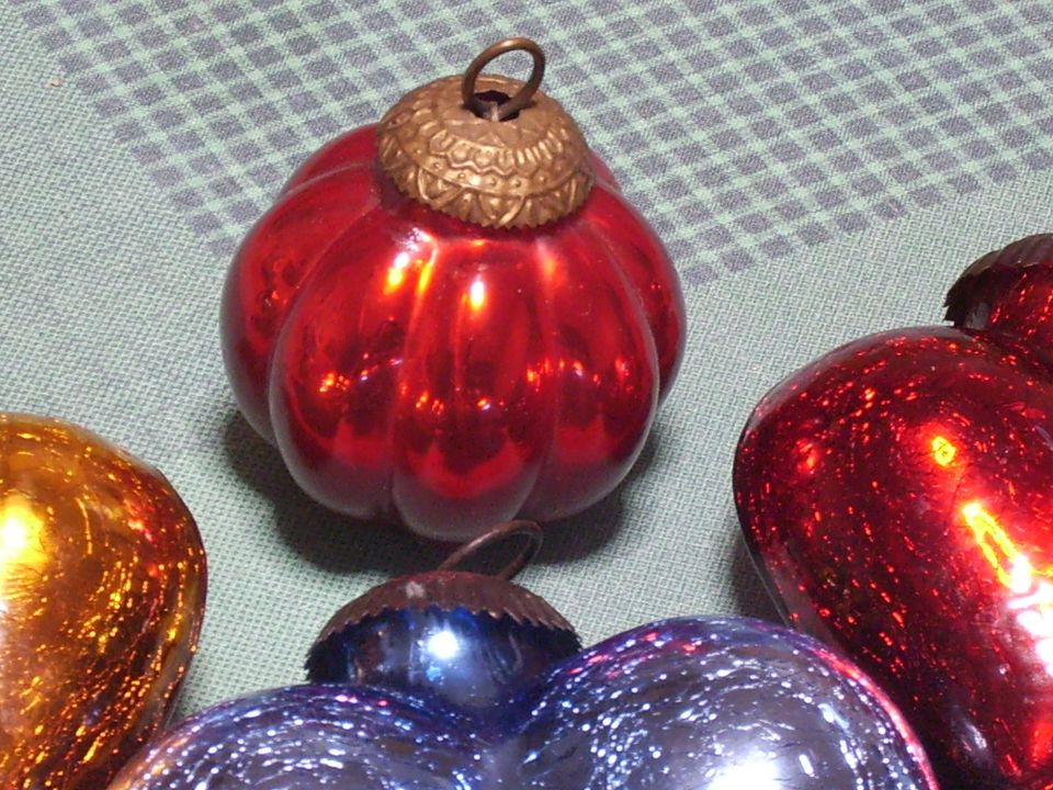 alter selt. Christbaumschmuck Krakelee Biedermeierart 11/23/1071x in Vohburg an der Donau