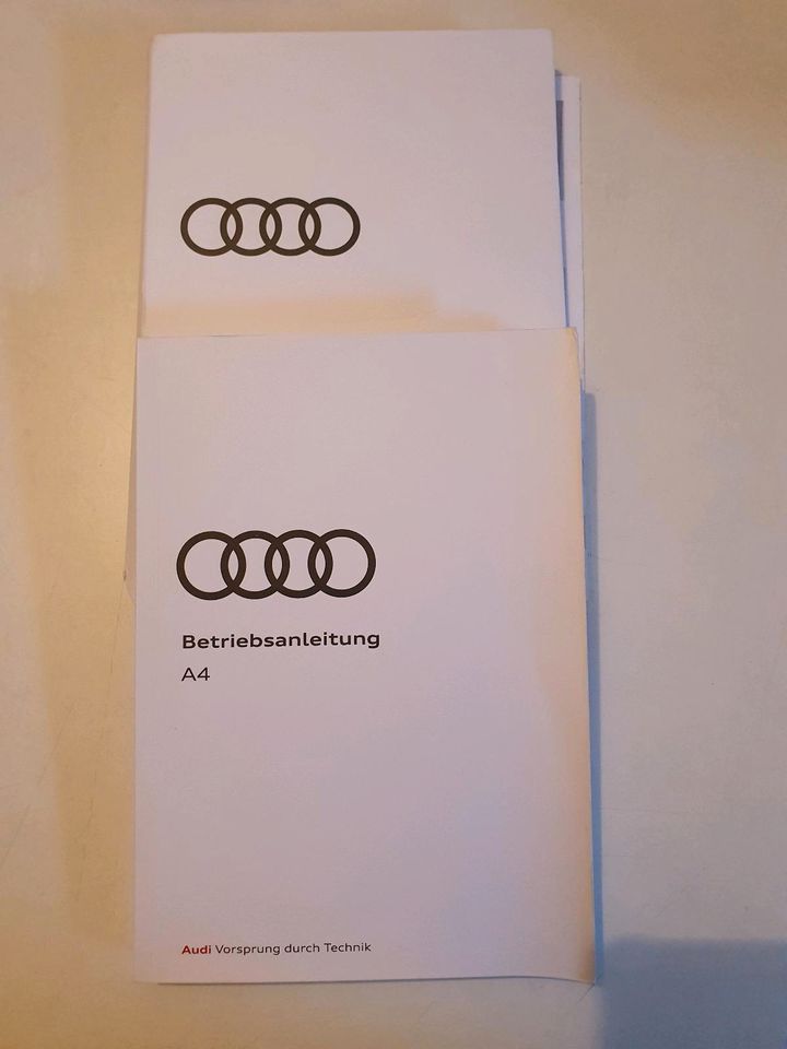 Bedienungsanleitung Audi A4 original deutsch gebraucht in Rosengarten