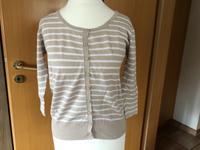 Ringel-Strickjäckchen beige-weiß Amisu Gr. S Rundhals Bayern - Grafrath Vorschau