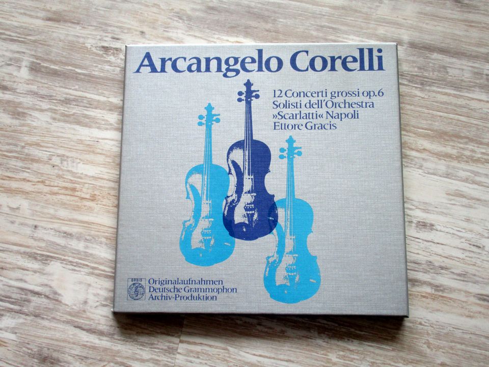 Vinyl 3 LP Box Arcangelo Corelli 12 Concerti Deutsche Grammophon in Engelskirchen