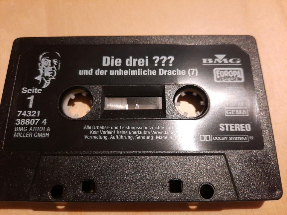 Die drei ??? Fragezeichen MC Kassette und der unheimliche Drache in Mainz