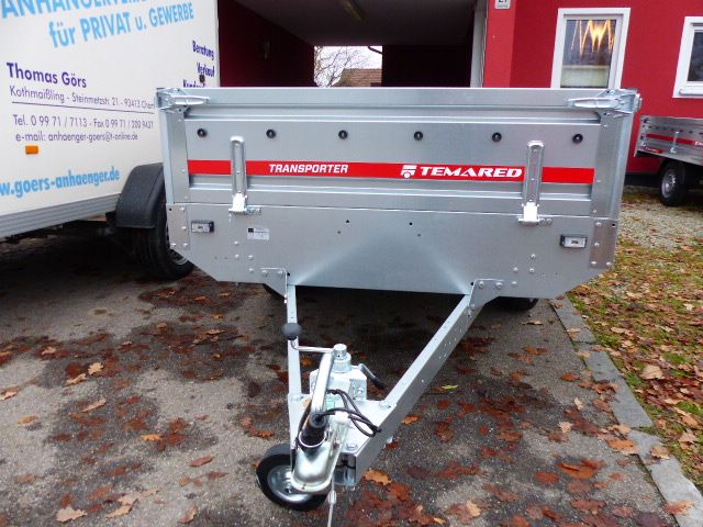 Temared Tandem Transporter PKW Hochlader Anhänger 2515/2 750 kg in Cham
