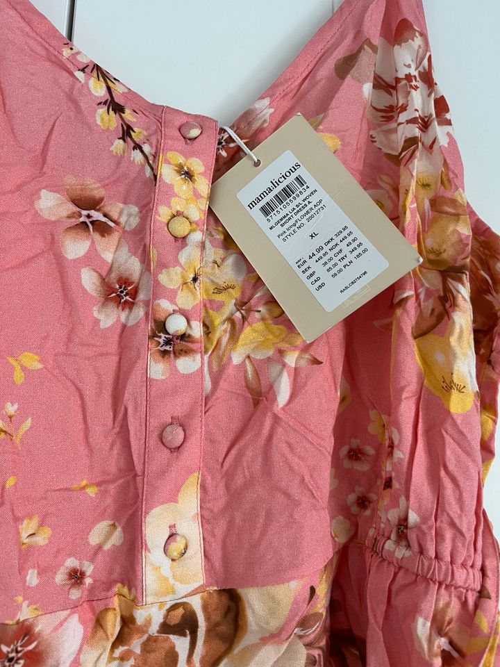 Mamalicious umstandskleid XL rosa Blumen stillfunktion neu in Düsseldorf