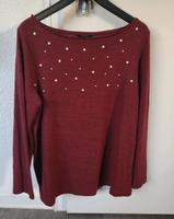 Pulli weinrot/ weiß Gr 44/46 Esmara Leipzig - Gohlis-Nord Vorschau