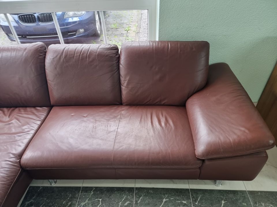 Leder Couch , Ledercouch, Hersteller Schillig in Werne