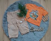 Set Shirt Cordhose gefüttert orange beige Tiger Bär Junge Gr. 86 Niedersachsen - Rühen Vorschau