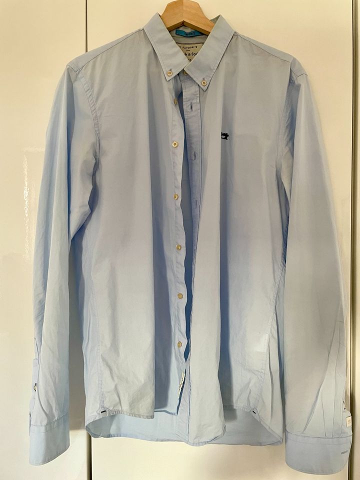 Scotch & Soda Oxfordhemd Popeline hellblau L in Karlsruhe