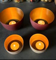 3 Tchibo Windlichter Teelichthalter Metall  lackiert Baden-Württemberg - Konstanz Vorschau