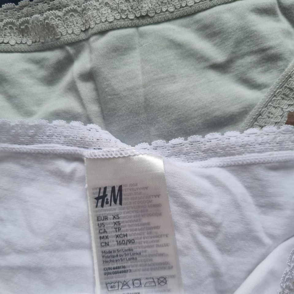 8er Set und Bustier H&M XS Damen Neuwertig in Wendisch Rietz