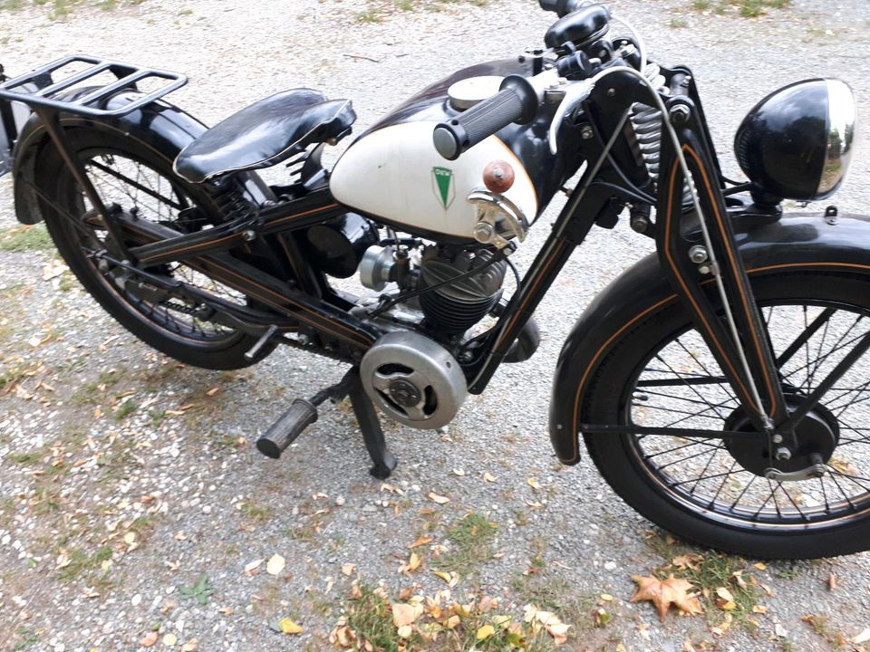 Oldtimer Motorrad DKW KM 200 einport (Baujahr 1935 in Plauen