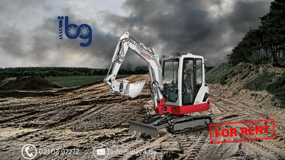 Takeuchi TB 225 Minibagger  zu mieten in Hilden