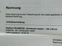 Esstisch Holz-Kernbuche Königs Wusterhausen - Wildau Vorschau