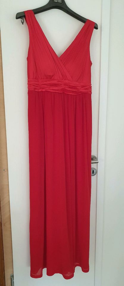 Maxikleid #Esprit #Gr. S #Rot #elegantes schlichtes Kleid in Lich