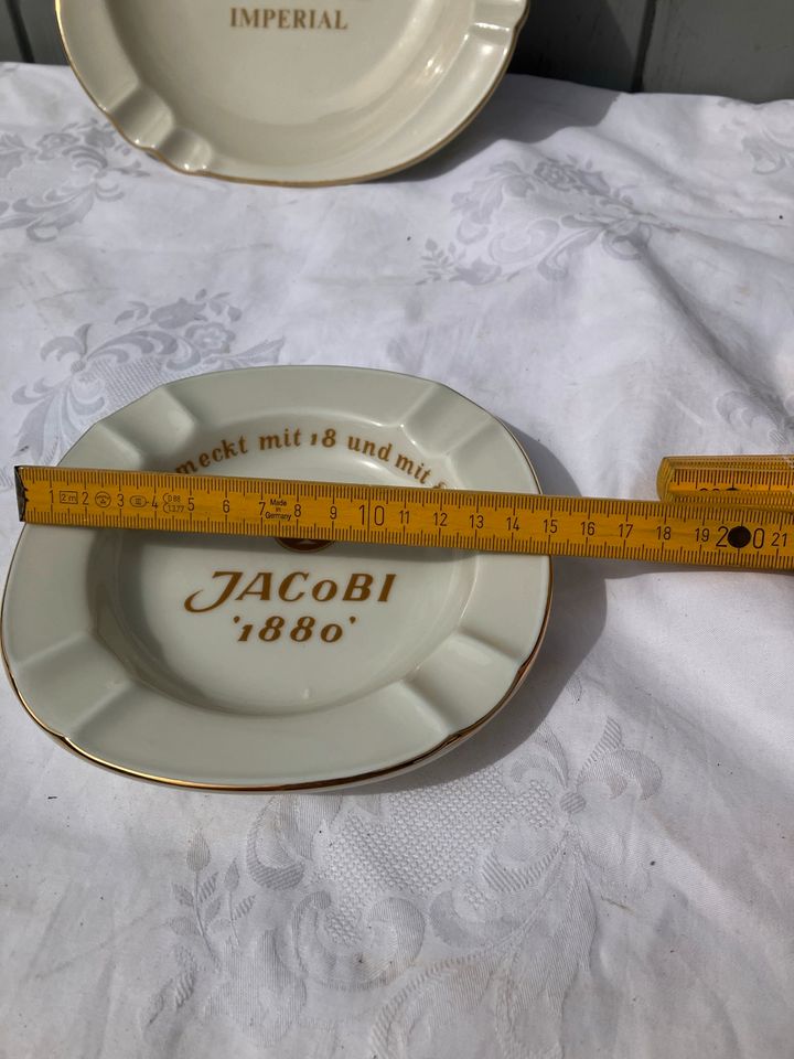 2 Aschenbecher Dujardin Imperial u Jacobi, Vintage, Plankenhammer in Hackenheim